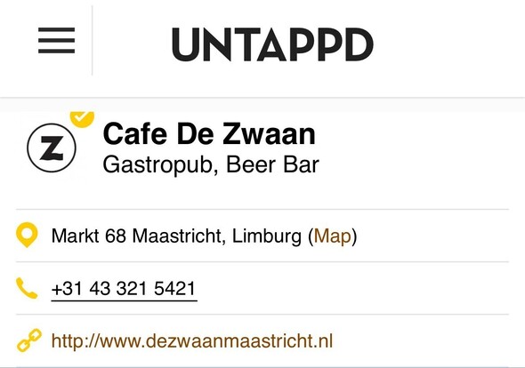 UNTAPPD De Zwaan